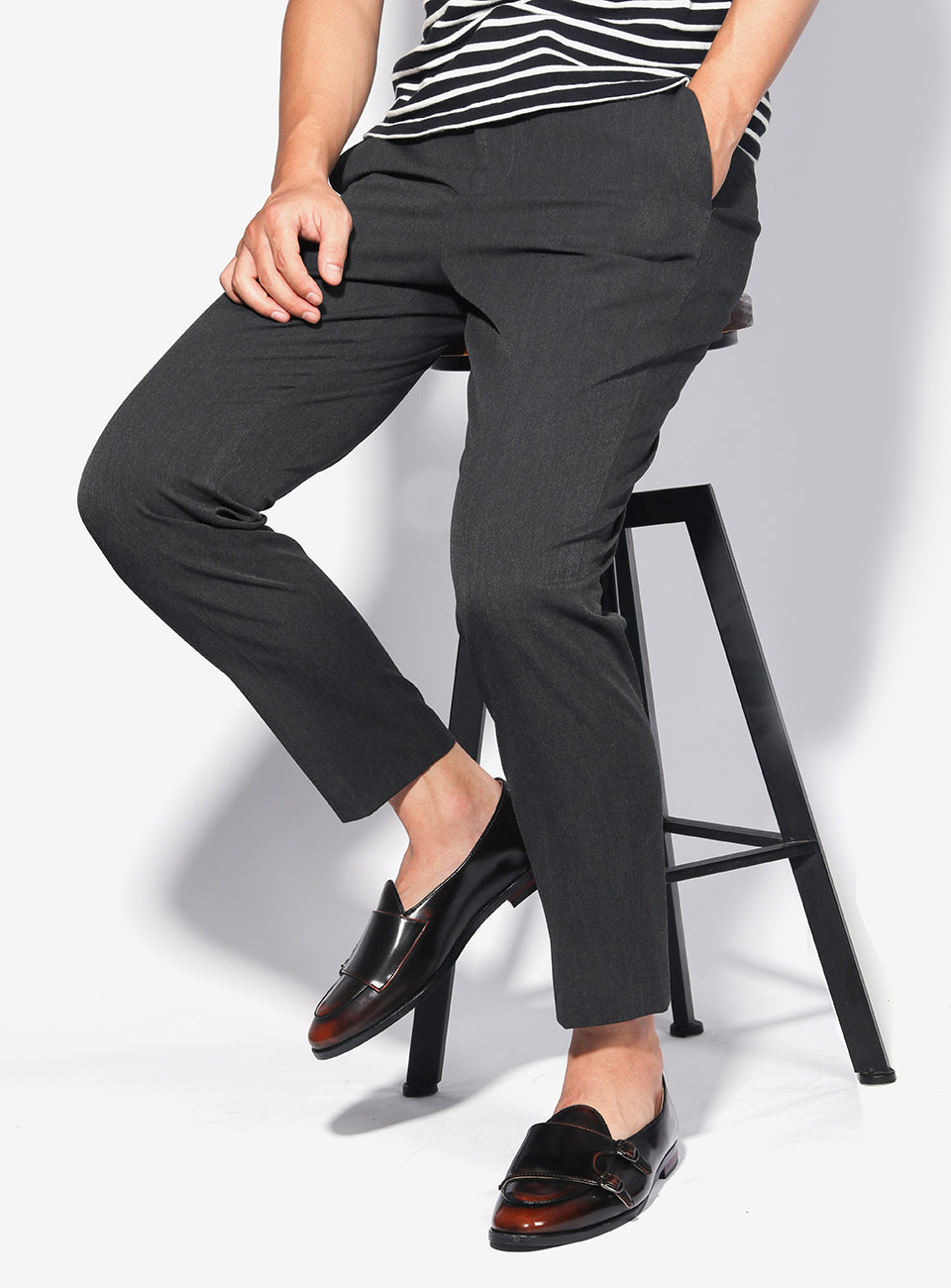 Men's Comfortable and Lightweight Monk Strap Loafers for Spring/Autumn