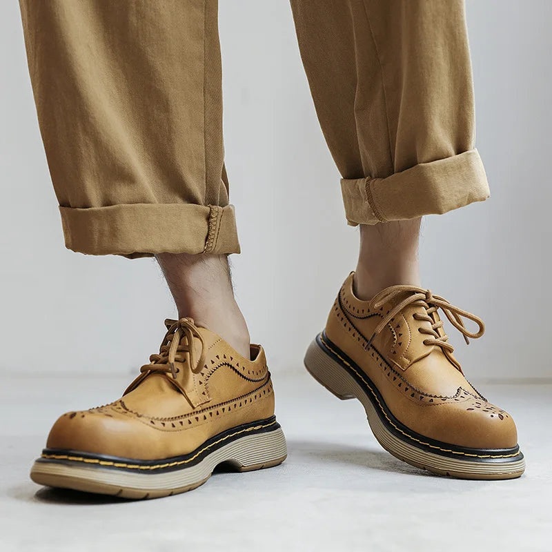 Stylish and Comfortable Outdoor Leather Motorcycle Riding Shoes
