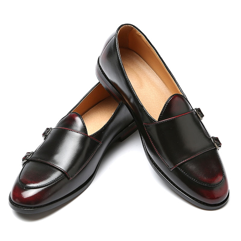 Men's Comfortable and Lightweight Monk Strap Loafers for Spring/Autumn