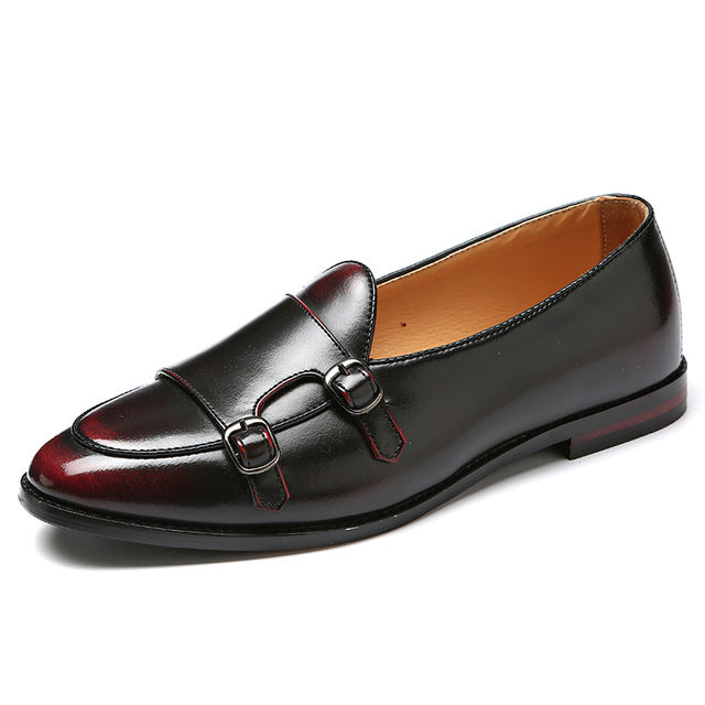 Men's Comfortable and Lightweight Monk Strap Loafers for Spring/Autumn
