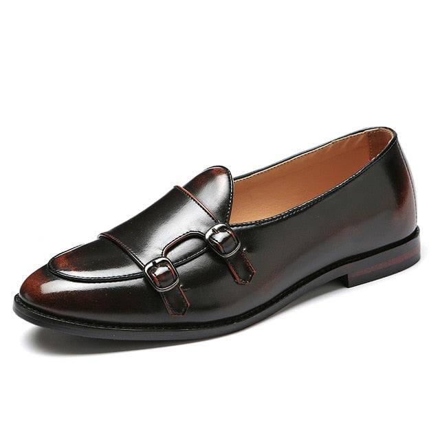 Men's Comfortable and Lightweight Monk Strap Loafers for Spring/Autumn