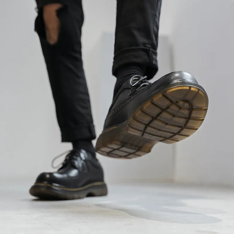 Stylish and Comfortable Outdoor Leather Motorcycle Riding Shoes
