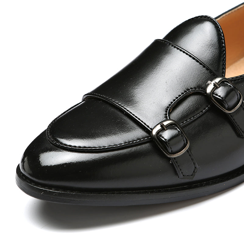 Men's Comfortable and Lightweight Monk Strap Loafers for Spring/Autumn