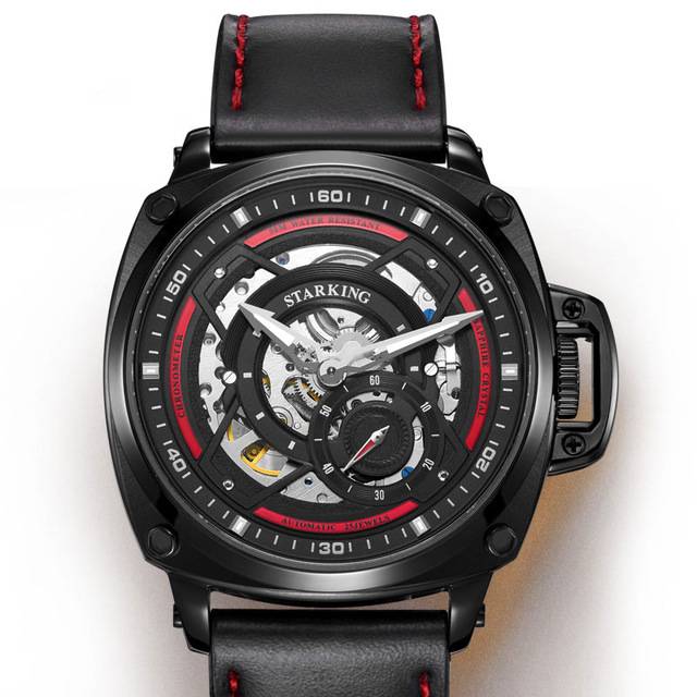 Men's Automatic Mechanical Round Casual Watches with Shock and Water Resistance