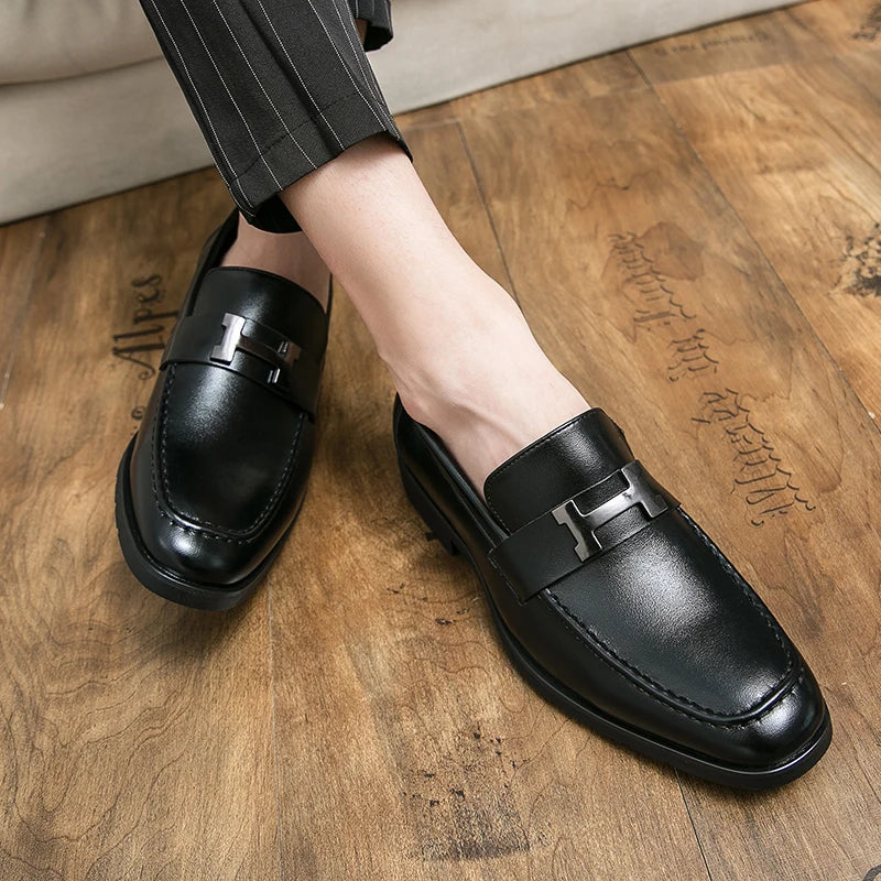 Stylish and Comfortable Breathable Metal Decorated Slip - On Loafers for All Occasions