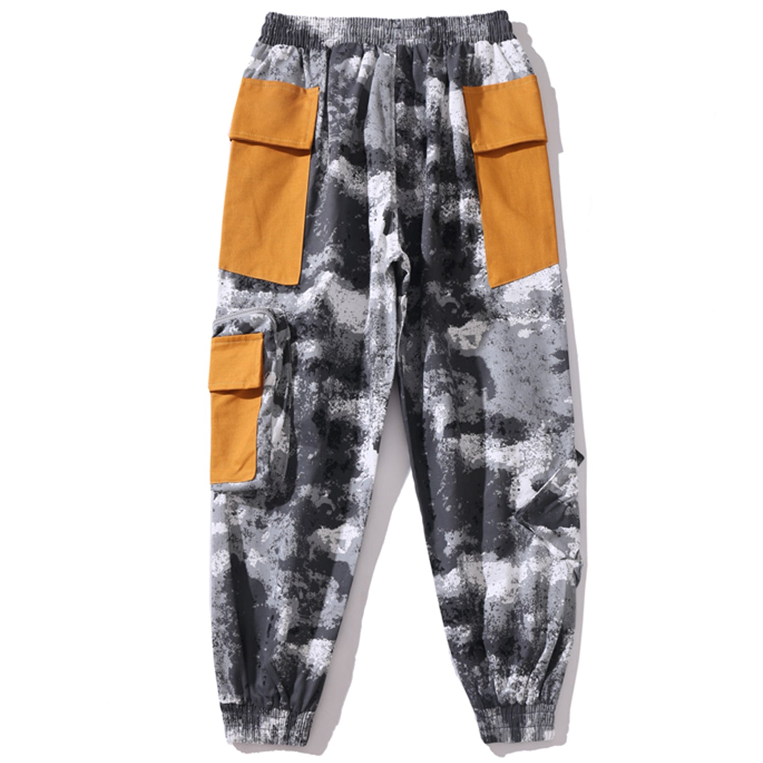 Men's Oversized Camouflage Patchwork Style Cargo Trousers
