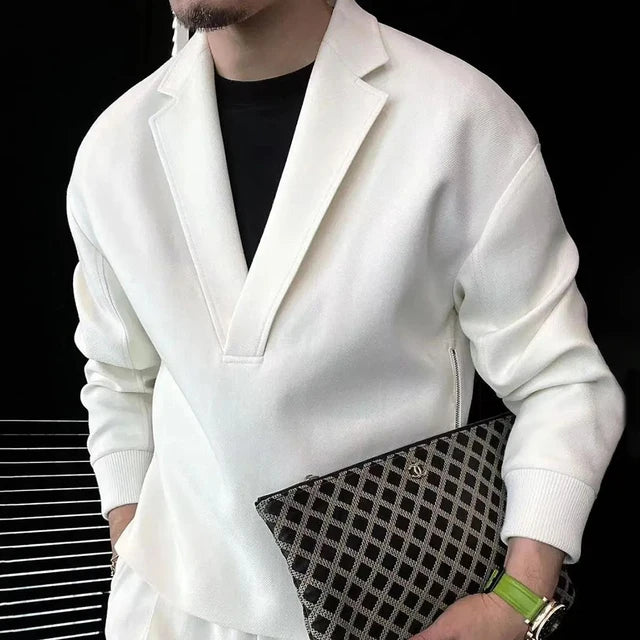 Stylish Casual Double-Zippered Two-Sided Sweater for Everyday Wear