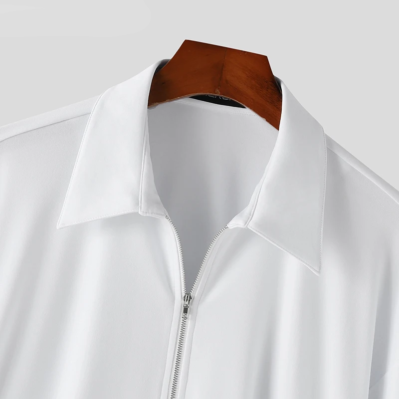 Stylish Solid Color Lapel Zipper and Belted Casual Jacket for Everyday Wear