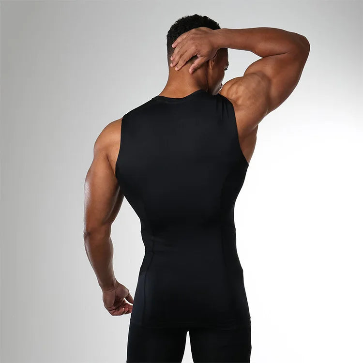 High - Quality Solid Quick - Dry Slim - Fit Polyester Tank Top for Sports