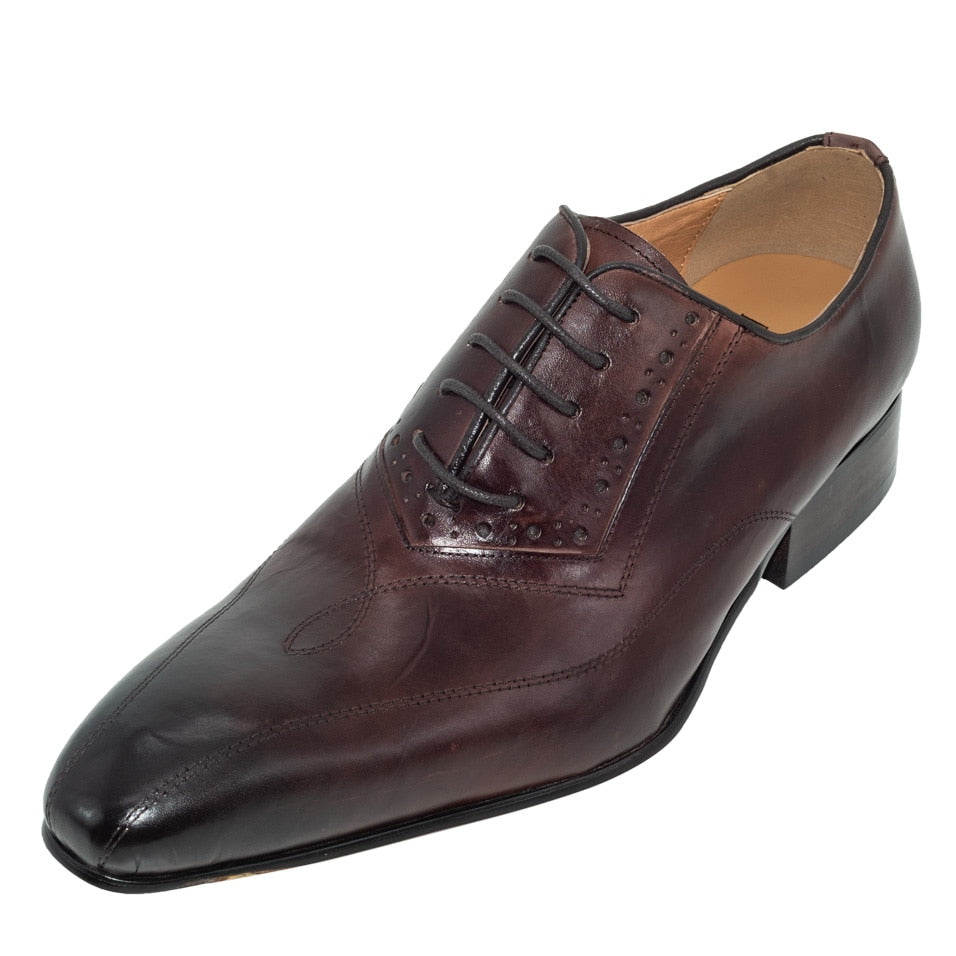 Men's Classic Oxford Formal Shoes in Khaki Coffee Color