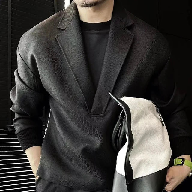 Stylish Casual Double-Zippered Two-Sided Sweater for Everyday Wear