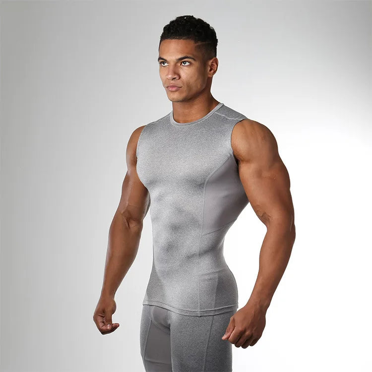 High - Quality Solid Quick - Dry Slim - Fit Polyester Tank Top for Sports