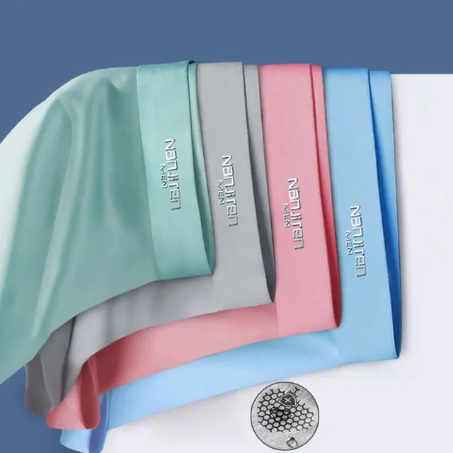 High - Quality Solid Ice Silk Boxer Shorts Set for All - Day Comfort