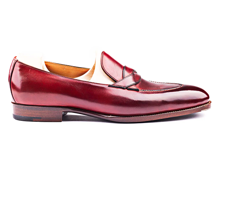 Solid Shine Spine Decorated Slip - on Loafers Shoes for Casual Wear