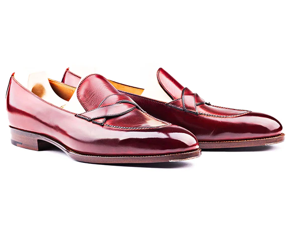 Solid Shine Spine Decorated Slip - on Loafers Shoes for Casual Wear