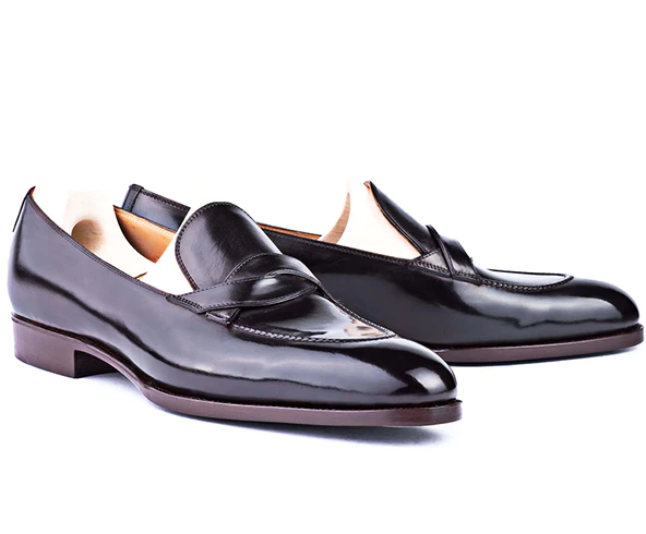 Solid Shine Spine Decorated Slip - on Loafers Shoes for Casual Wear