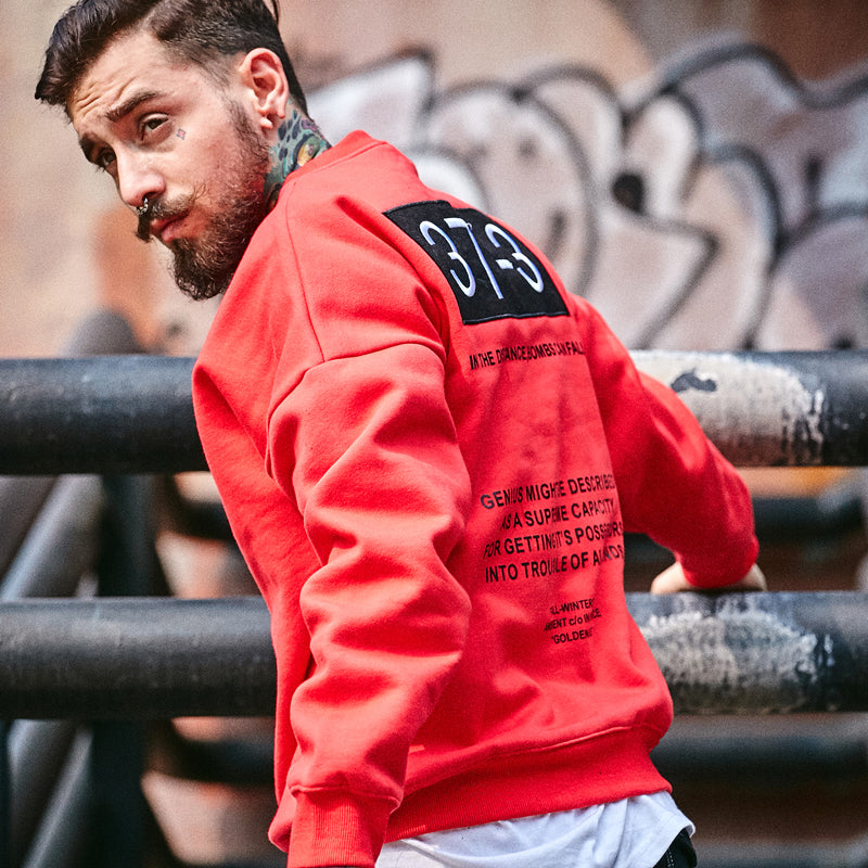 Hip Hop Style Men's Embroidery Number 37 - 3 Sweaters