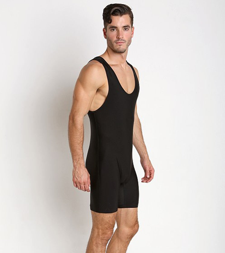 High - Quality Solid Color Nylon and Spandex Athletic One - piece Sport Unitard for Fitness and Swim