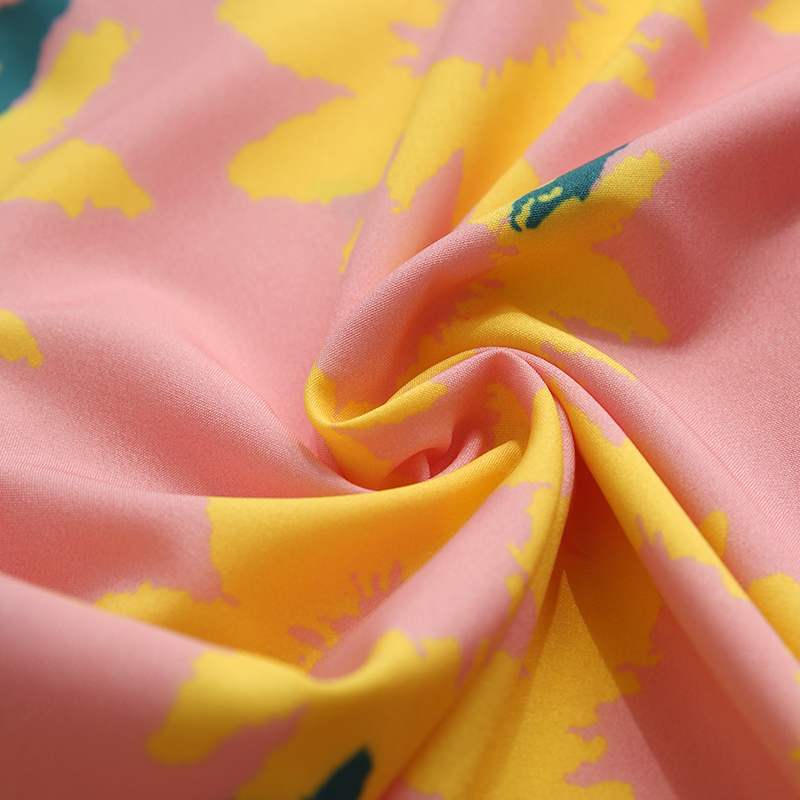 Stylish Hawaiian Sunflower Print Short-Sleeved Men's Polyester Shirt